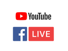 YouTube and Facebook live